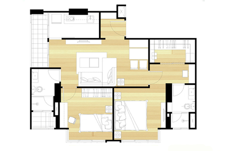 2 Bedroom ในโครงการ ยู ดีไลท์ @ จตุจักร สเตชั่น, ภาพที่ 4