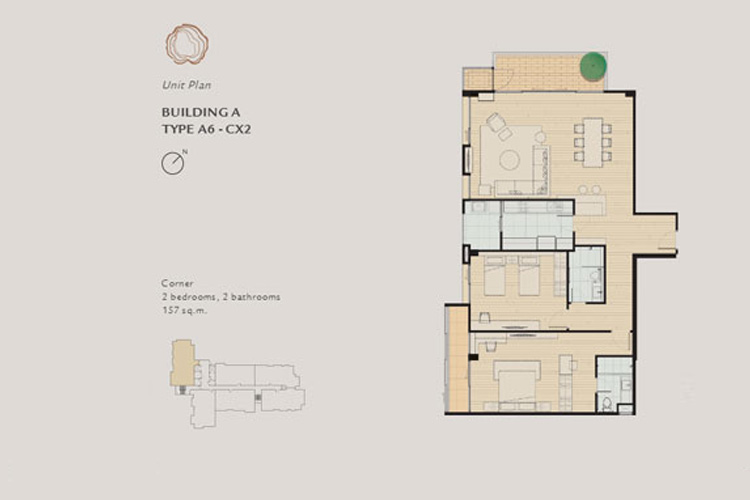 2 Bedroom ในโครงการ สุพรีม เลเจ้นด์ นางลิ้นจี่-พระราม 3, ภาพที่ 4