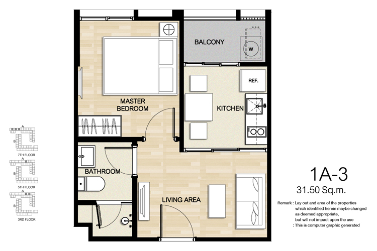1 Bedroom ในโครงการ ฮาสุ เฮาส์, ภาพที่ 4