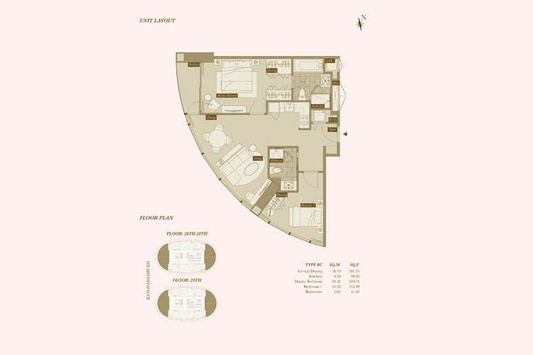 2 Bedroom ในโครงการ แมกโนเลียส์ ราชดำริ บูเลอวาร์ด, ภาพที่ 4