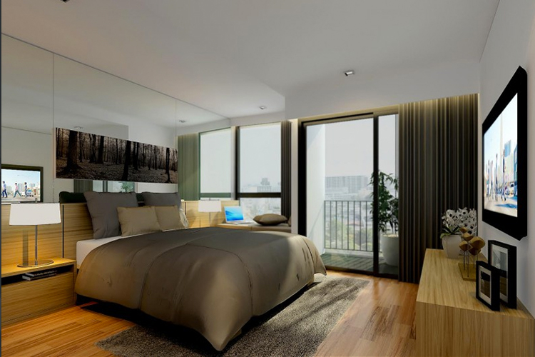 2 Bedroom (ขายแล้ว) ในโครงการ ไวร์ รัชดา 19, ภาพที่ 4