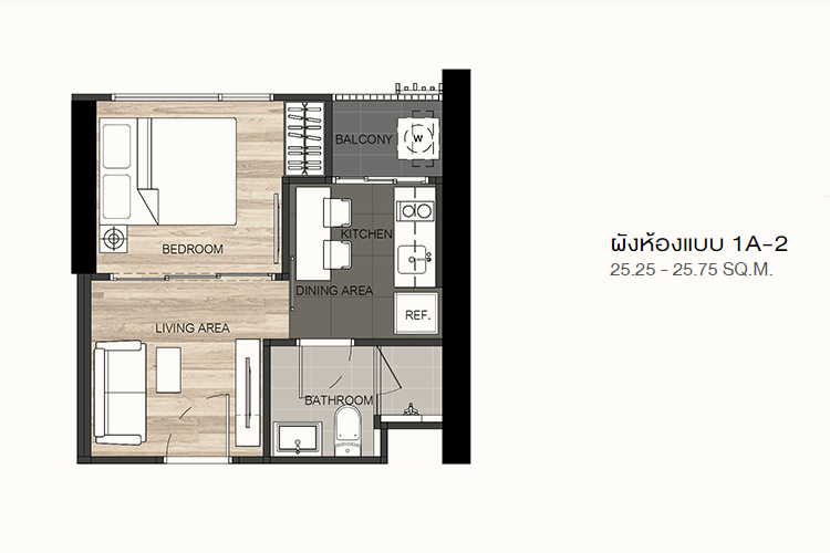 1 Bedroom ในโครงการ เดอะ ไลน์ จตุจักร-หมอชิต, ภาพที่ 4