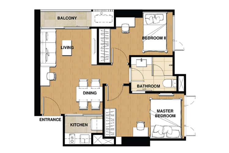 2 Bedroom ในโครงการ บริกซ์ จรัญ 64, ภาพที่ 4