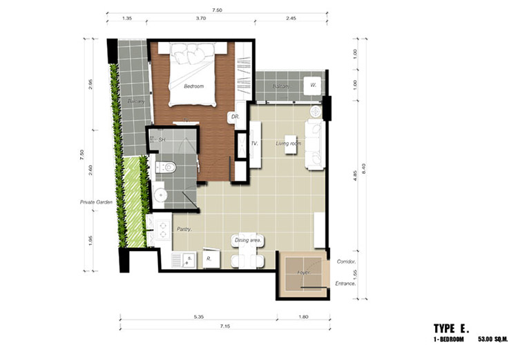1 Bedroom  ในโครงการ เลอ โคเต้ ทองหล่อ 8, ภาพที่ 4