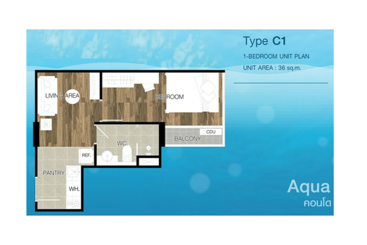 1 Bedroom ในโครงการ ชาโตว์ อินทาวน์ เมเจอร์ รัชโยธิน 2, ภาพที่ 4