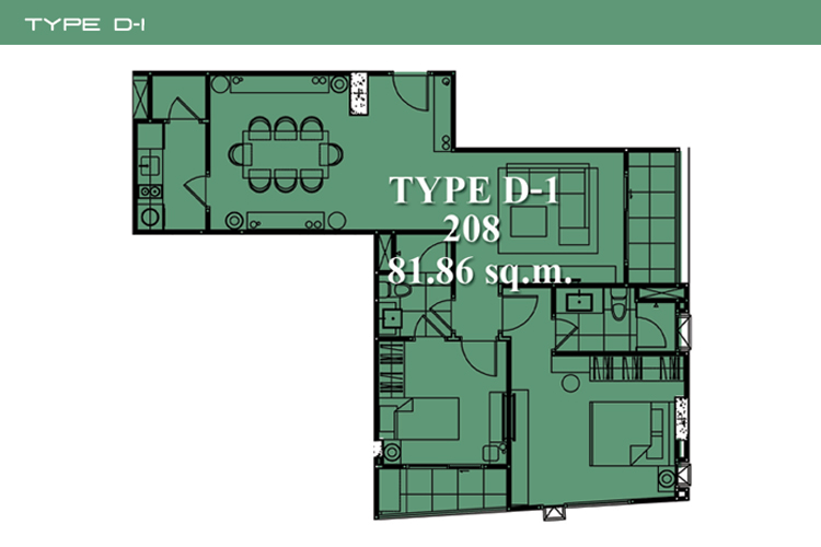 2 Bedroom ในโครงการ เดอะ เทมโป พหลโยธิน, ภาพที่ 4