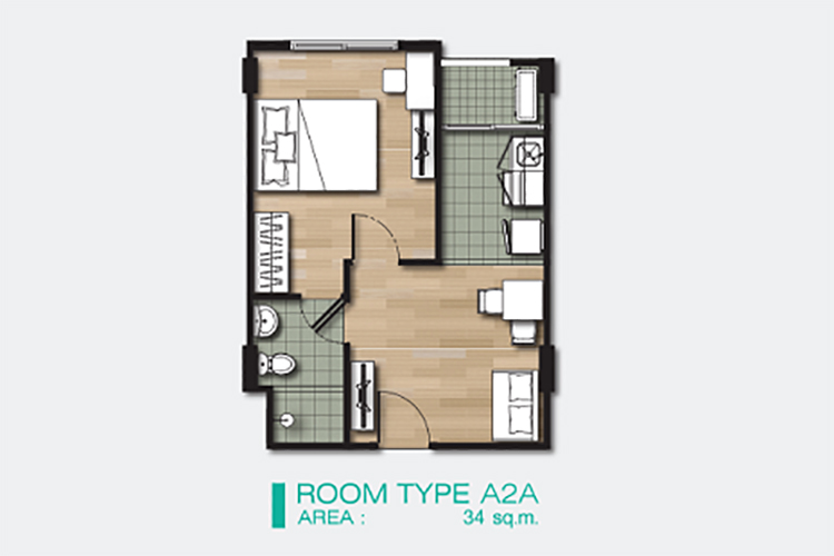 1 Bedroom ในโครงการ เดอะนิช ไอดี ลาดพร้าว-วังหิน, ภาพที่ 4