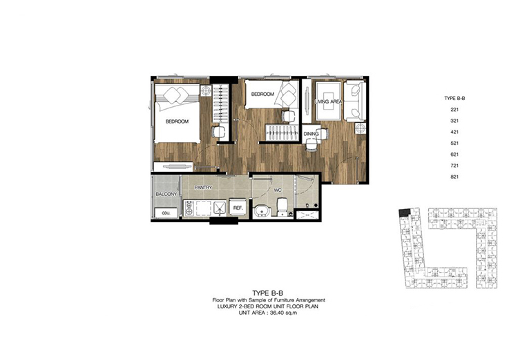 2 Bedroom ในโครงการ ชาโตว์ อินทาวน์ จรัญสนิทวงศ์ 96/2, ภาพที่ 4