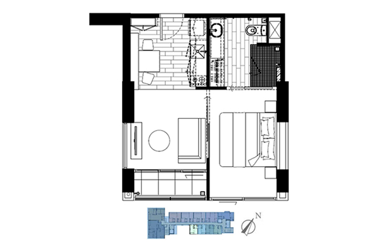 1 Bedroom ในโครงการ วีรันดา เรสซิเดนซ์ พัทยา, ภาพที่ 4