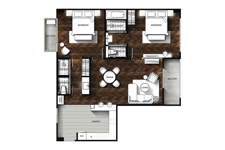 2 Bedroom ในโครงการ แกรนด์ ฟลอริด้า บีชฟร้อนท์ คอนโด รีสอร์ท พัทยา, ภาพที่ 4