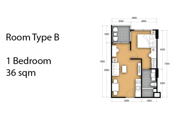 1 Bedroom ในโครงการ คลับ รอยัล, ภาพที่ 4