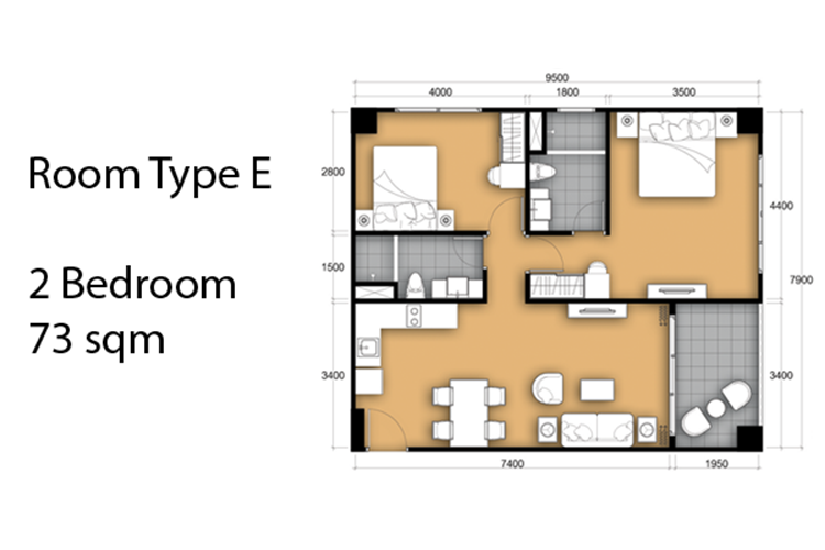 2 Bedroom ในโครงการ คลับ รอยัล, ภาพที่ 4