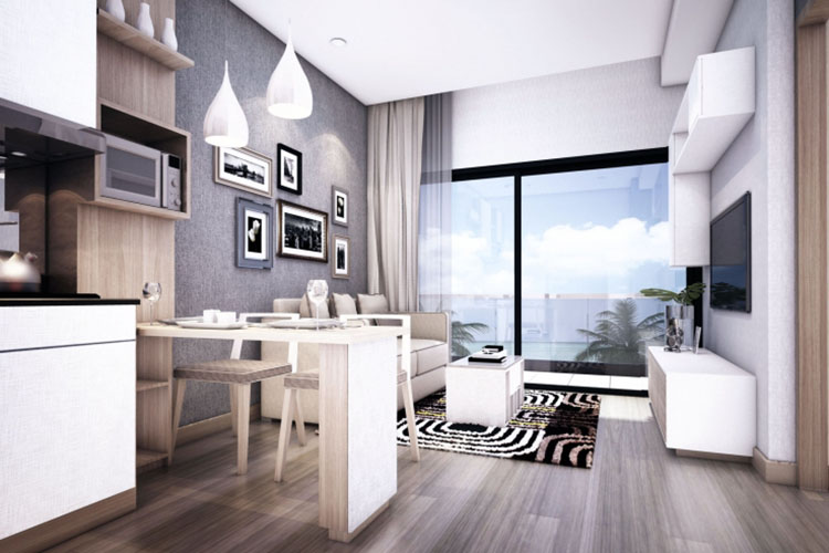 1 Bedroom ในโครงการ ทรี ท็อปส์ พัทยา คอนโดมิเนียม, ภาพที่ 4