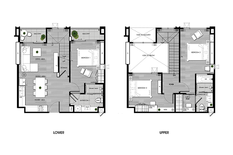 Duplex ในโครงการ ไนท์บริดจ์ ดิ โอเชี่ยน ศรีราชา, ภาพที่ 4