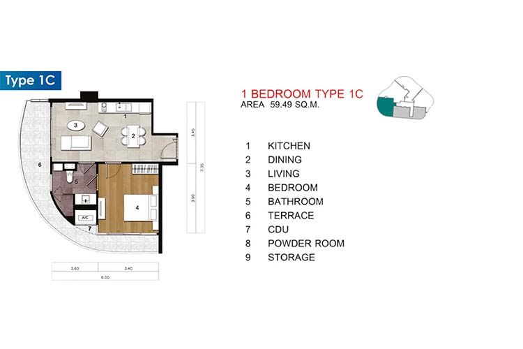 1 Bedroom ในโครงการ สตาร์ เรสซิเดนซ์ แอท โคซี่ บีช, ภาพที่ 4
