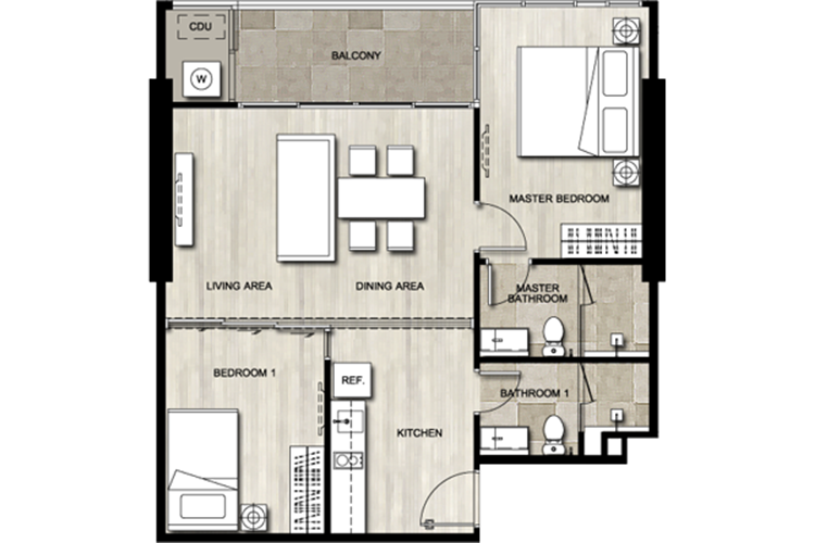 2 Bedroom ในโครงการ บ้านปลายหาด, ภาพที่ 4