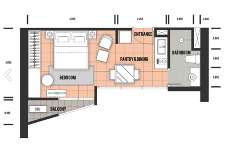 Studio ในโครงการ พัทยา พอช, ภาพที่ 4
