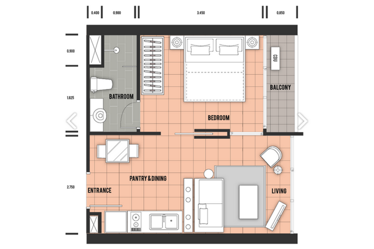 1 Bedroom ในโครงการ พัทยา พอช, ภาพที่ 4