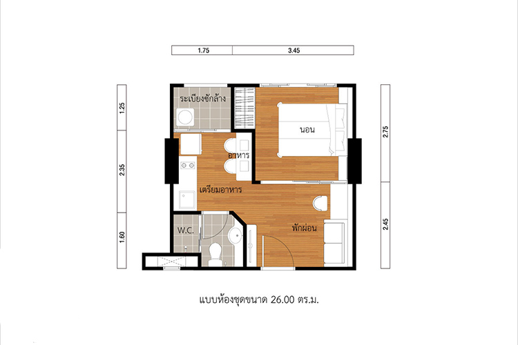 1 Bedroom ในโครงการ ลุมพินี วิลล์ นาเกลือ-วงศ์อมาตย์, ภาพที่ 4