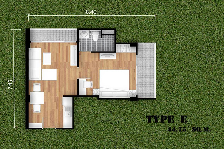 1 Bedroom ในโครงการ เดอะ ไฮท์ วัน คอนโดมิเนียม, ภาพที่ 4