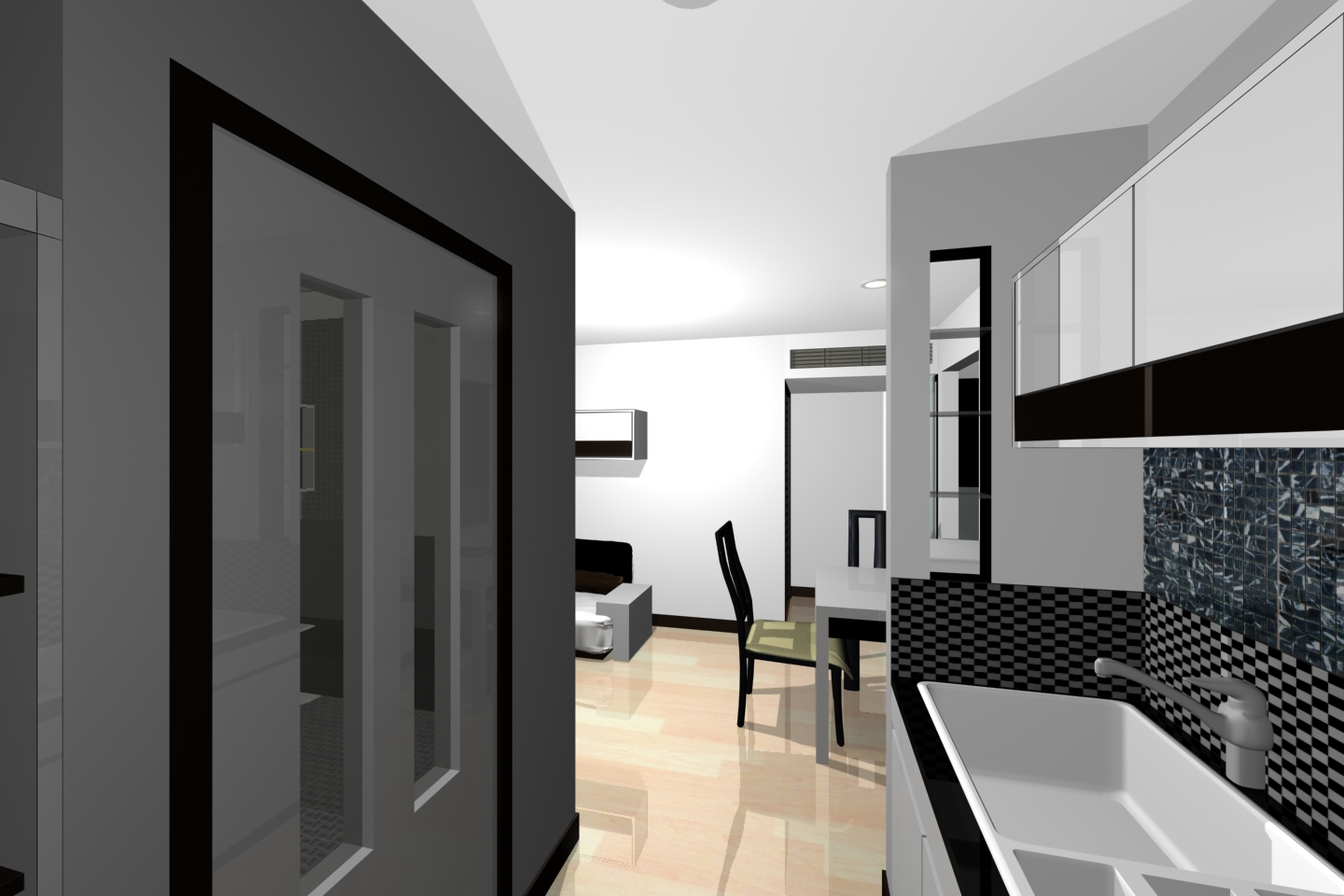 Type A 34/1 Bed ในโครงการ ห้วยแก้วคอนโดเทล, ภาพที่ 4