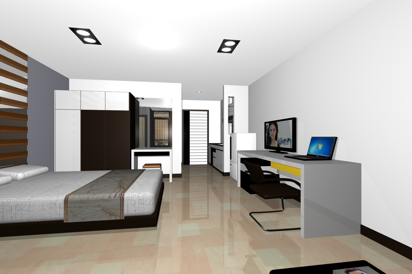 Type A 29/1 Bed ในโครงการ ห้วยแก้วคอนโดเทล, ภาพที่ 4