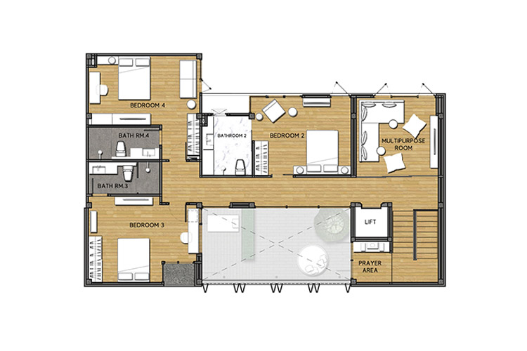Sky Courtyard ในโครงการ ดิ เออเบิร์น รีเซิร์ฟ พระราม9-มอเตอร์เวย์, ภาพที่ 4