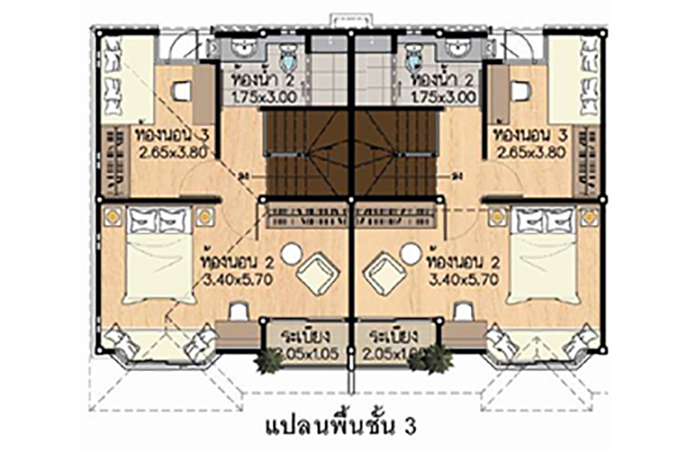 ทาวน์โฮมสามชั้น ในโครงการ ศุภาลัย วิลล์ หลักสี่-ดอนเมือง, ภาพที่ 4