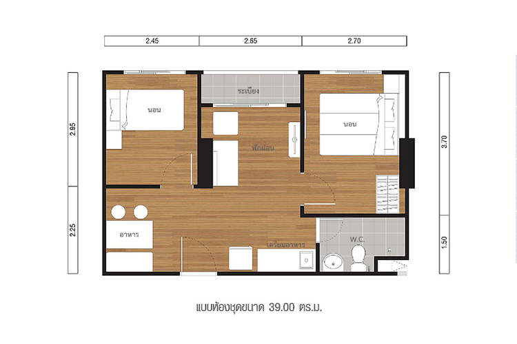 2 Bedroom ในโครงการ ลุมพินี ซีวิว ชะอำ, ภาพที่ 4