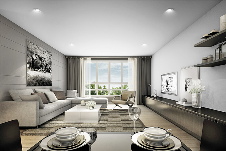 2 Bedroom ในโครงการ เดอะ การ์เด้น คอนโด, ภาพที่ 4