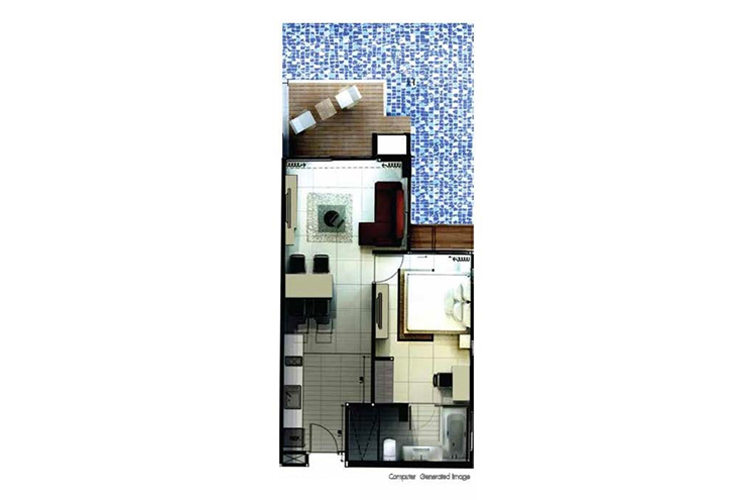 1 Bedroom ในโครงการ เดอะ ชาร์ม เรสซิเดนท์, ภาพที่ 4