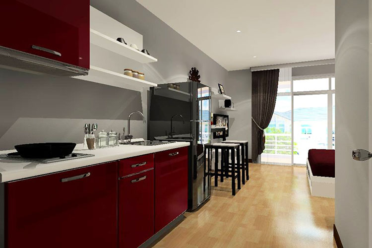 Studio ในโครงการ เอ ไทม์ คอนโดมิเนียม, ภาพที่ 4
