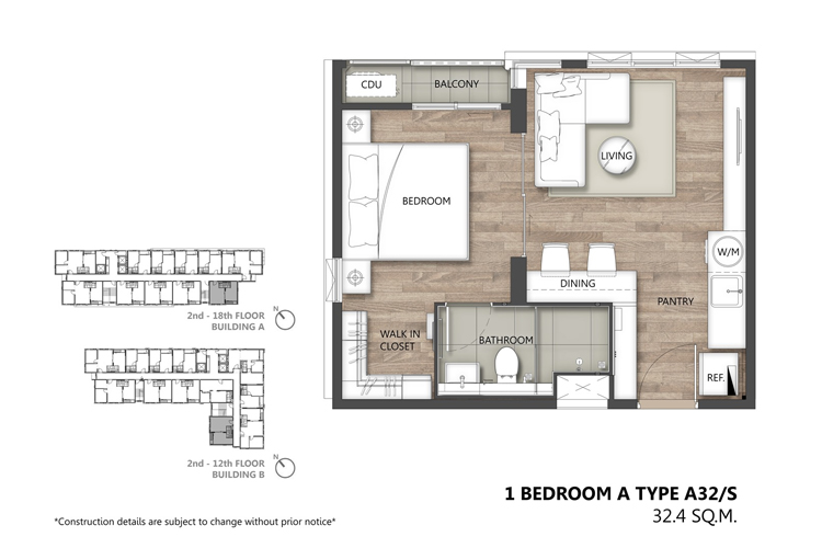 1 Bedroom ในโครงการ อีส 2 พระราม 2, ภาพที่ 4