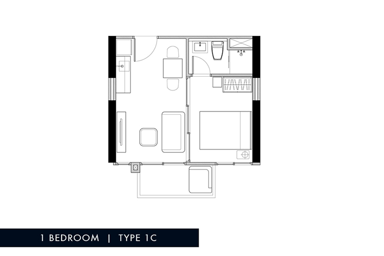 1 Bedroom ในโครงการ บลู ชะอำ-หัวหิน, ภาพที่ 4