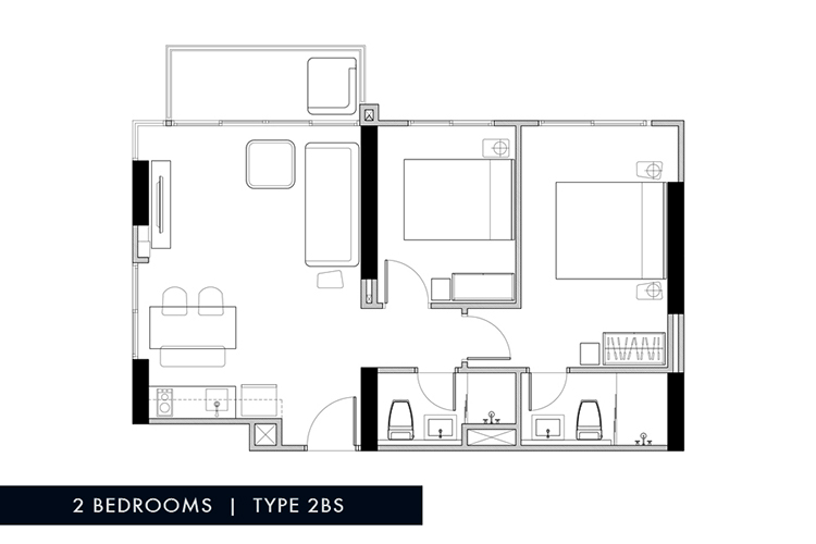 2 Bedroom ในโครงการ บลู ชะอำ-หัวหิน, ภาพที่ 4