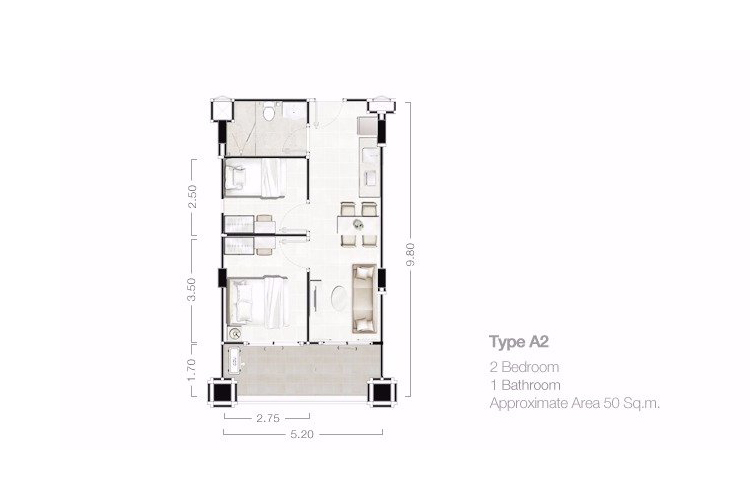 1 Bedroom ในโครงการ ดิ เอนเนอร์จี้ หัวหิน ราชพฤกษ์, ภาพที่ 4