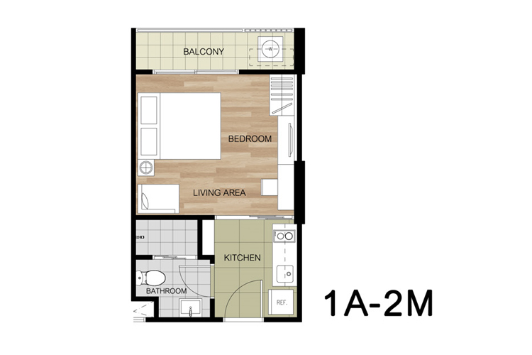 Studio ในโครงการ ลา กาซิตา หัวหิน, ภาพที่ 4