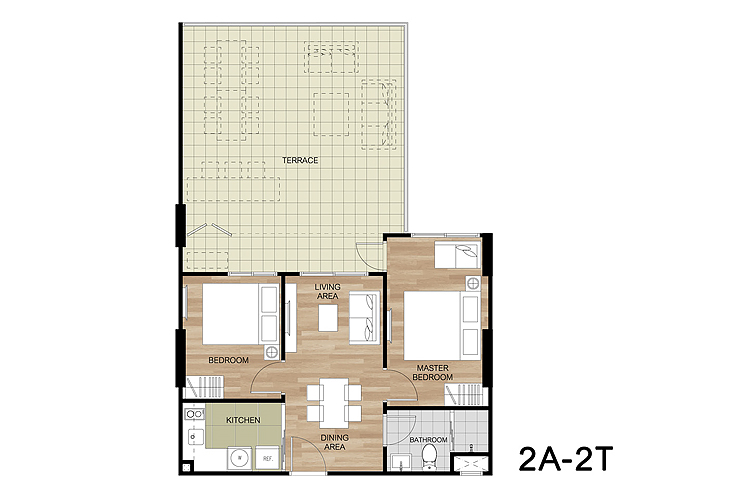 2 Bedroom ในโครงการ ลา กาซิตา หัวหิน, ภาพที่ 4