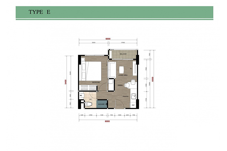 1 Bedroom ในโครงการ เมษา คอนโดแอนด์โฮเทล, ภาพที่ 4