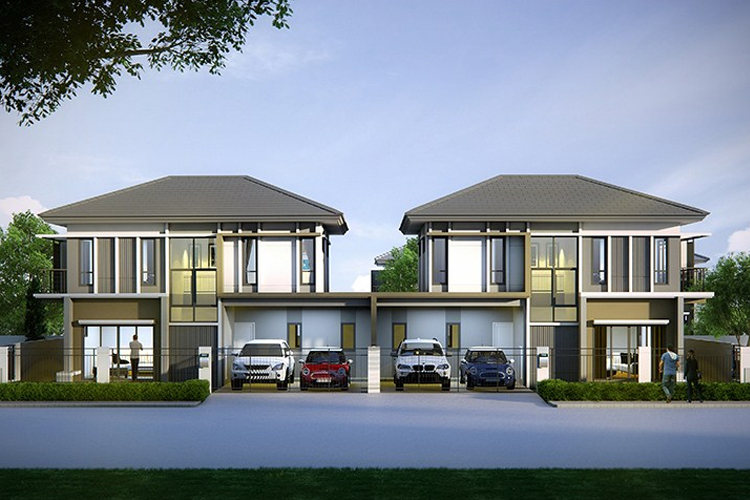 บ้านแฝดสองชั้น ในโครงการ บ้านรชยา บ้านช้าง 2, ภาพที่ 4
