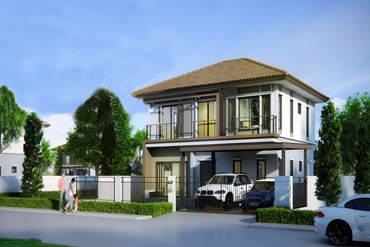 บ้านเดี่ยวสองชั้น Type B ในโครงการ บ้านรชยา บ้านช้าง 2, ภาพที่ 4