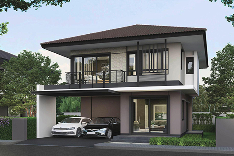 บ้านเดี่ยวสองชั้น ในโครงการ สิทธารมย์ พาร์คไลฟ์, ภาพที่ 4