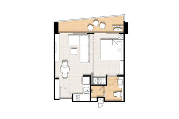 1 Bedroom (ขายแล้ว) ในโครงการ เซเลสเต้ หัวหิน, ภาพที่ 4