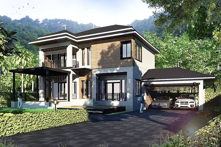 บ้านเดี่ยวสองชั้น ในโครงการ บ้านราชาวดี บันไดอิฐ-คลองสุเอช เฟส 2, ภาพที่ 4