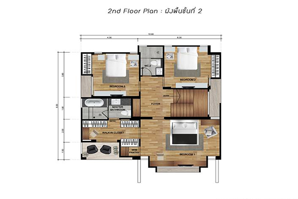 บ้านเดี่ยวสองชั้น ในโครงการ โรสรินทร์ (ท่ารั้ว), ภาพที่ 4