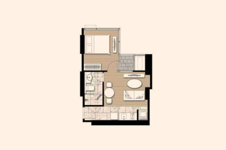 1 Bedroom ในโครงการ แอชตัน อโศก-พระราม 9, ภาพที่ 4