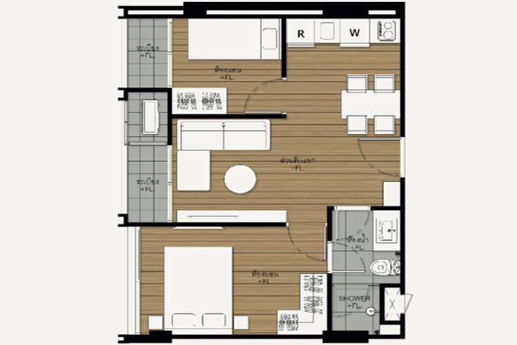 2 Bedroom ในโครงการ โดว์เช่ ลาซาล, ภาพที่ 4
