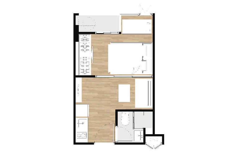 1 Bedroom ในโครงการ แอทโมซ รัชดา-ห้วยขวาง, ภาพที่ 4