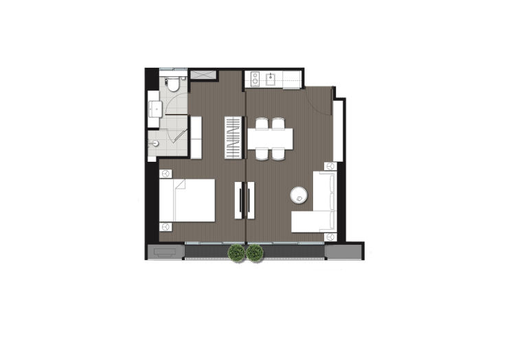 1 Bedroom ในโครงการ โนเบิล สเตท สุขุมวิท 39, ภาพที่ 4