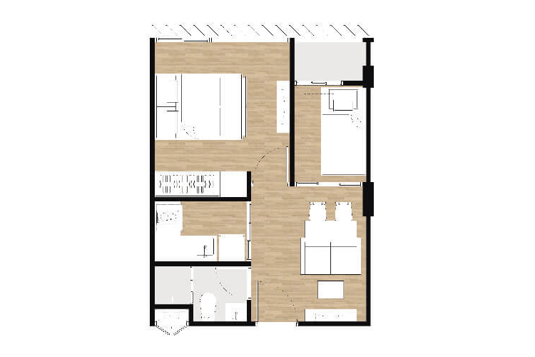 1 Bedroom Plus ในโครงการ แอทโมซ รัชดา-ห้วยขวาง, ภาพที่ 4